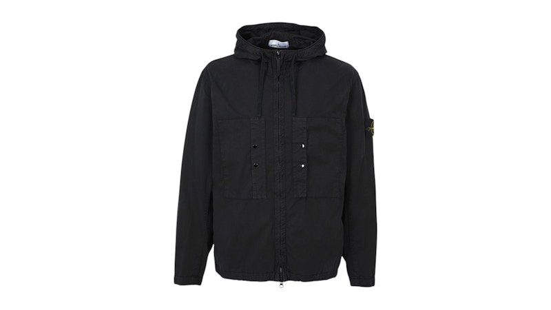 Pre-owned Stone Island Men's  Supima Cotton Twill Stretchtc Jacket In Black