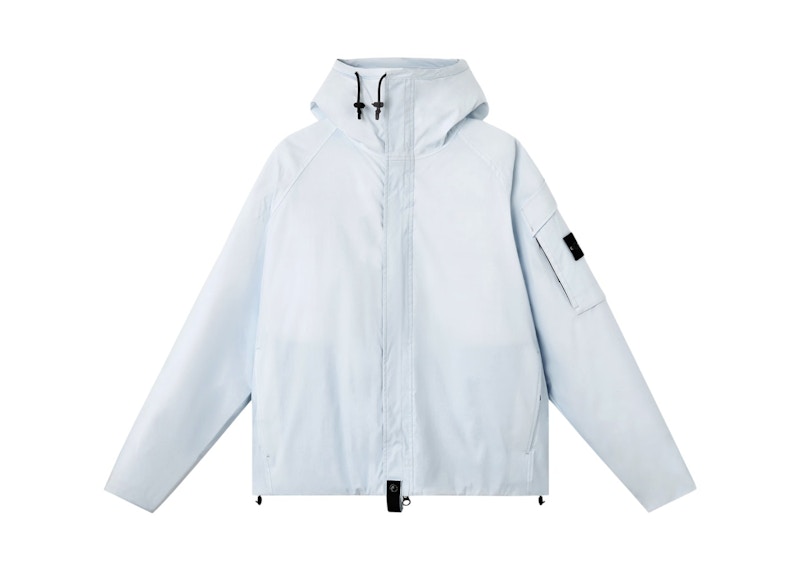 Men's Stone Island Ice Jacket Thermosensitive Hooded Jacket in Sky Blue