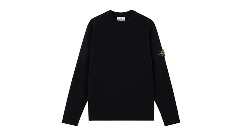 Stone Island Light RWS Geelong Wool 5100045 Sweater Black