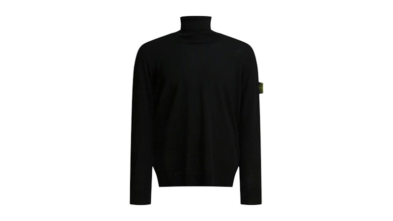 Stone Island Light RWS Turtleneck Sweater Black