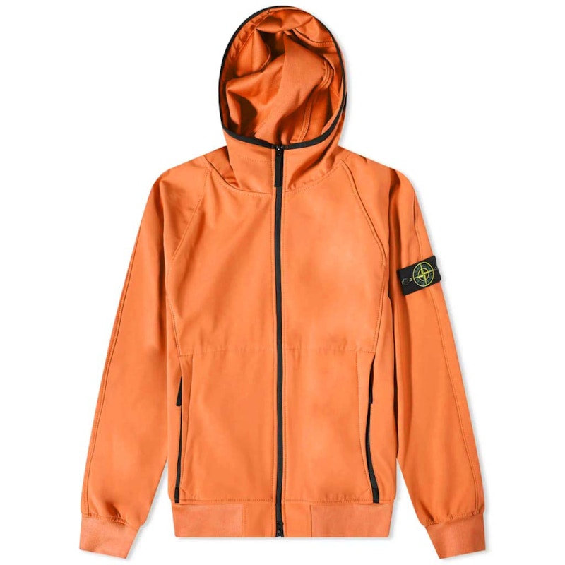 Stone Island Light Soft Shell-R Jacket Orange