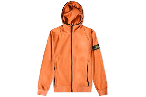 Stone Island Light Soft Shell-R Jacket Orange Men's US