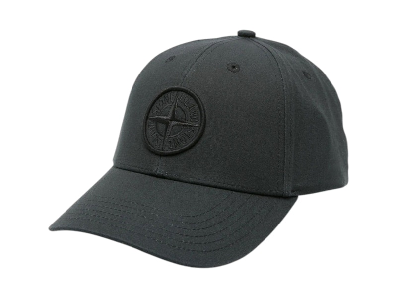 Pre-owned Stone Island Men's Logo Baseball Cap In Black