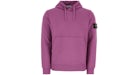 Stone Island Logo Hoodie Purple