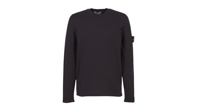 Pre-owned Stone Island Men's Wool Sweater In Navy Blue