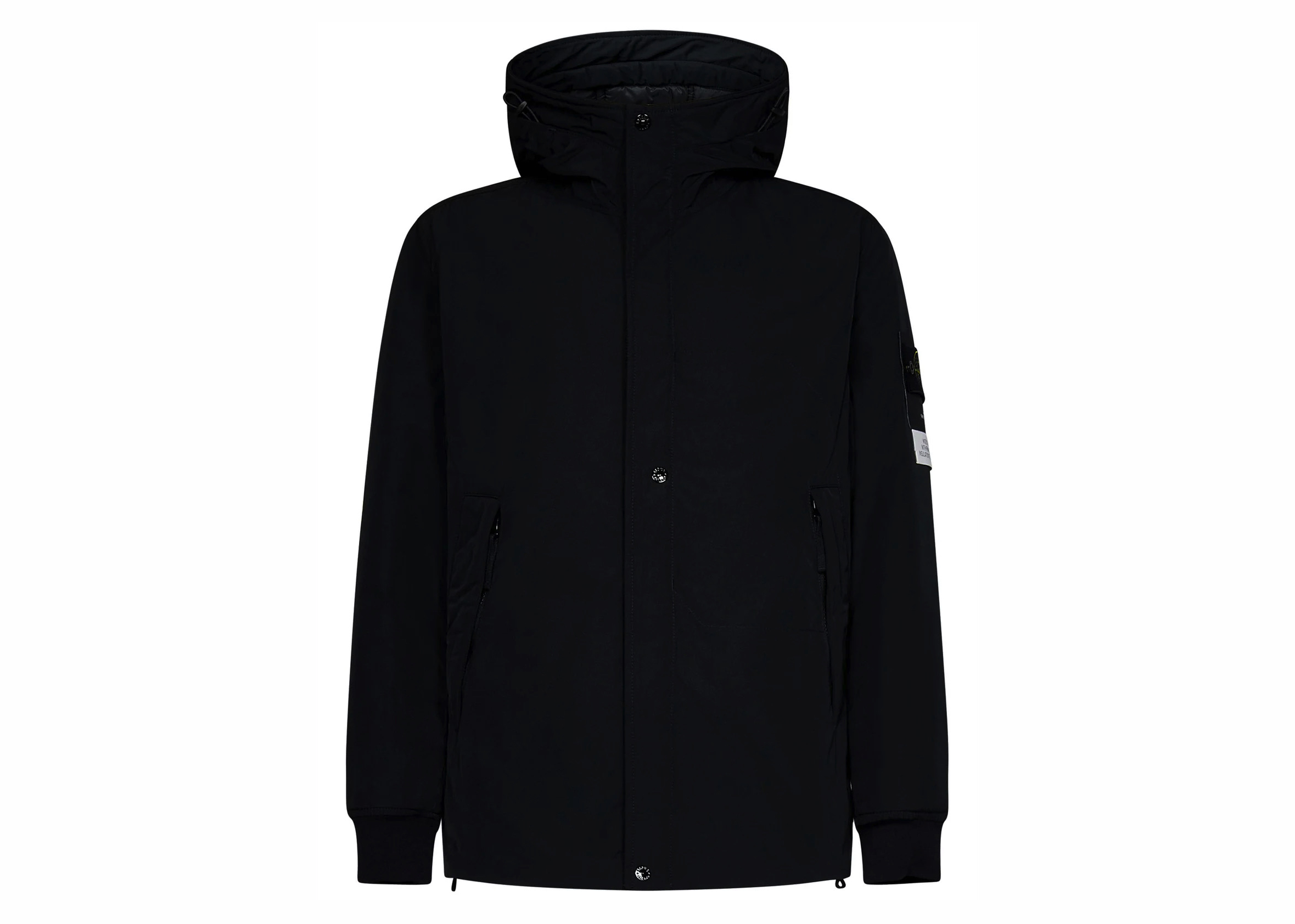 STONE ISLAND logo-patch hooded jacket