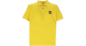 Stone Island Logo Poloshirt Yellow