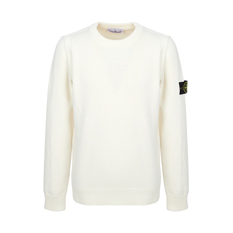 Maglione Stone Island Logo Avorio