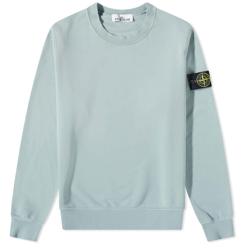 Stone Island Logo Sweatshirt Sky Blue Men's - US