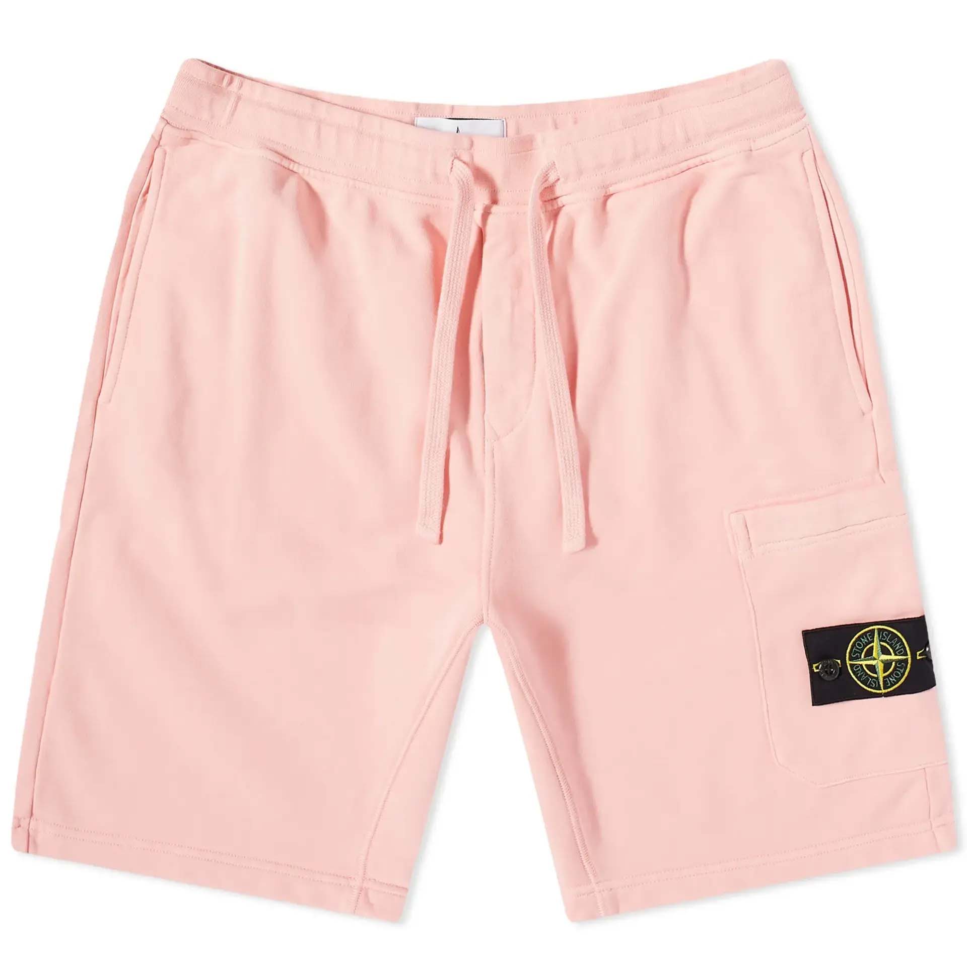 Stone Island Logo Sweatshort Pink