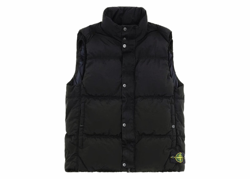 Stone Island Nylon Metal Down Bodywarmer Vest Black Men's - FW24 - GB