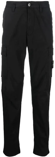 Stone Island Pantalone Regular Tapered Pants Black Men's - SS23 - US