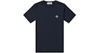 Stone Island T-Shirt mit Logo-Aufnäher Marineblau