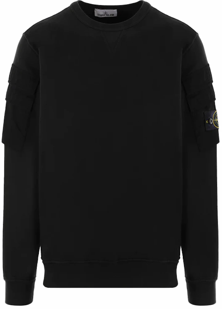 Stone Island Printed Hooded Sweatshirt Black - FW23 Herren - DE