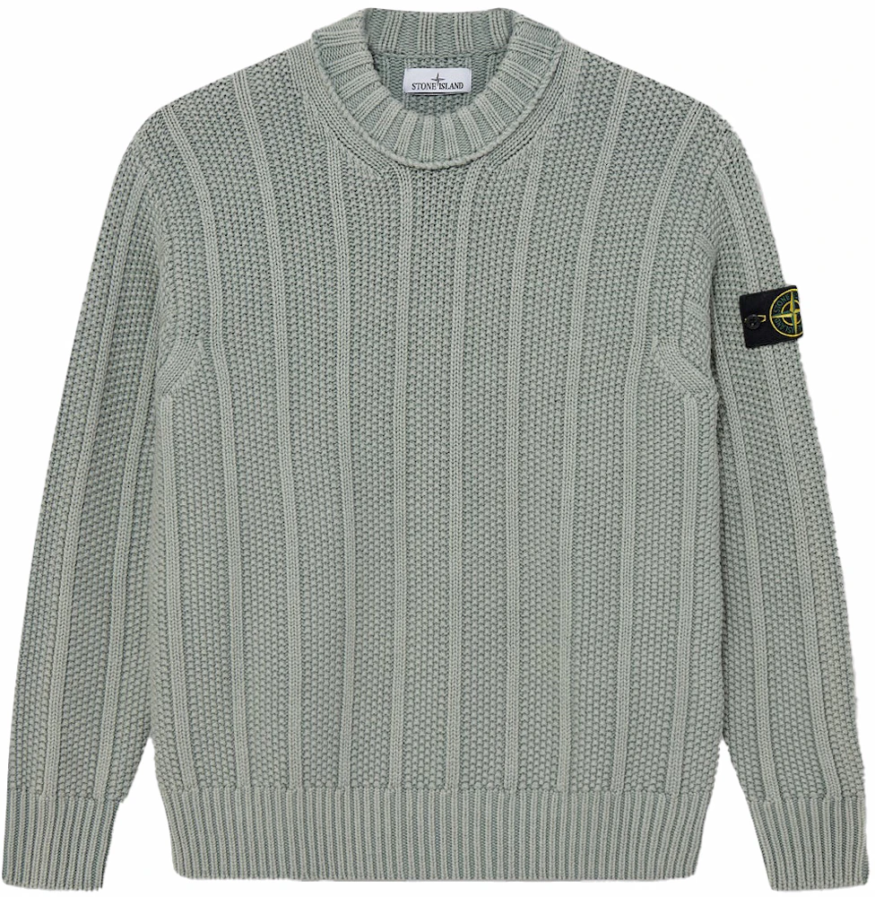 Stone Island Pure Wool Sweater Sage Men's - FW23 - GB