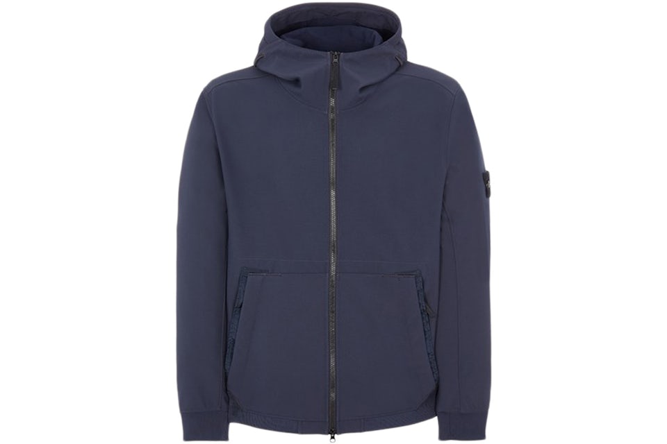 Blue stone island shell jacket Clearance