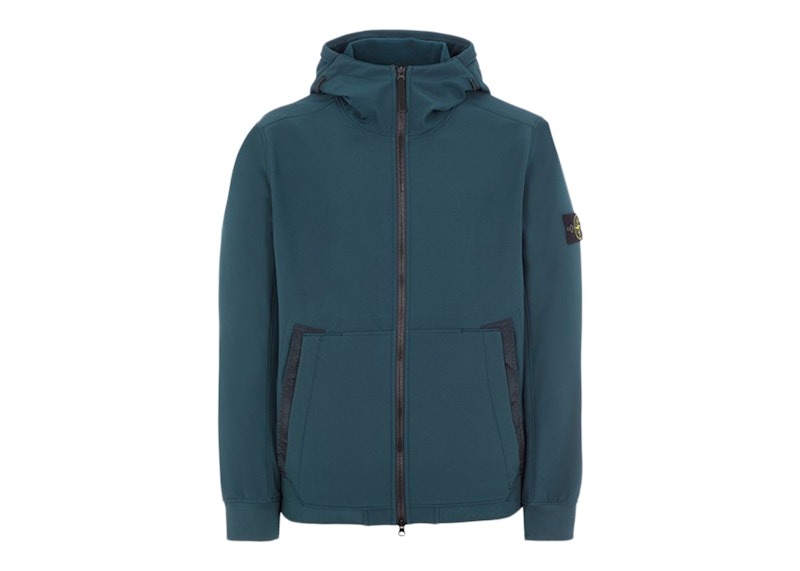 Stone Island Q0122 Soft Shell-R_E.Dye Technology Jacket Dark Teal 