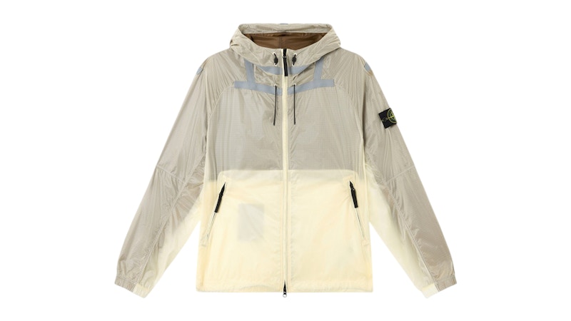 Stone Island Q100008 Ripstop Light Ht Nylon Jacket Ivory