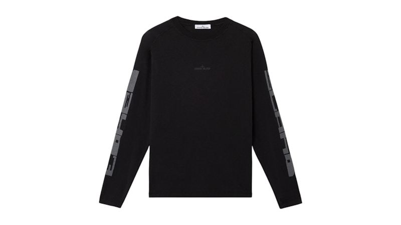 Pre-owned Stone Island Men's  Reflective Institutional Three Longsleeve In Black
