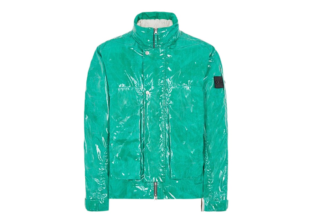 Pre-owned Stone Island Shadow Project 40616 Detachable Down Vest/augment Piece Chapter 1 Glass Poplin Double F In Emerald Green