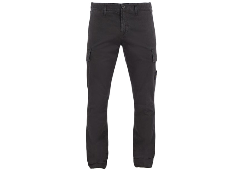 Stone Island Skinny Fit Cargo Pants Black Men's SS24 US
