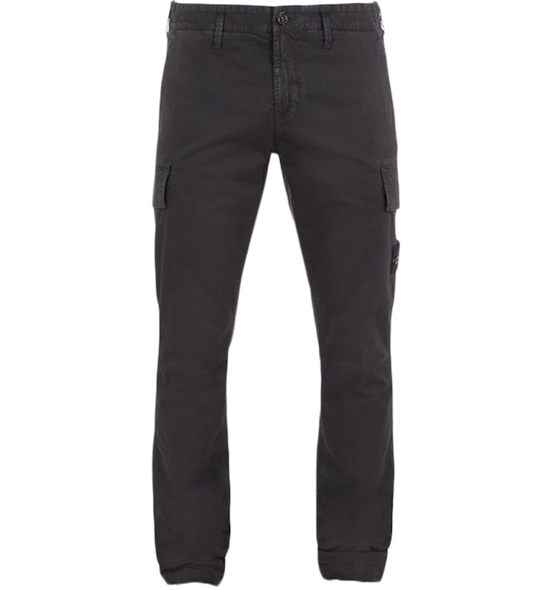 Stone Island Skinny Fit Cargo Pants Black Men's SS24 US