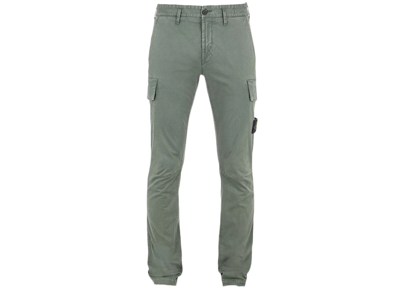 Stone Island Skinny Fit Cargo Pants Musk Green Men's SS24 US