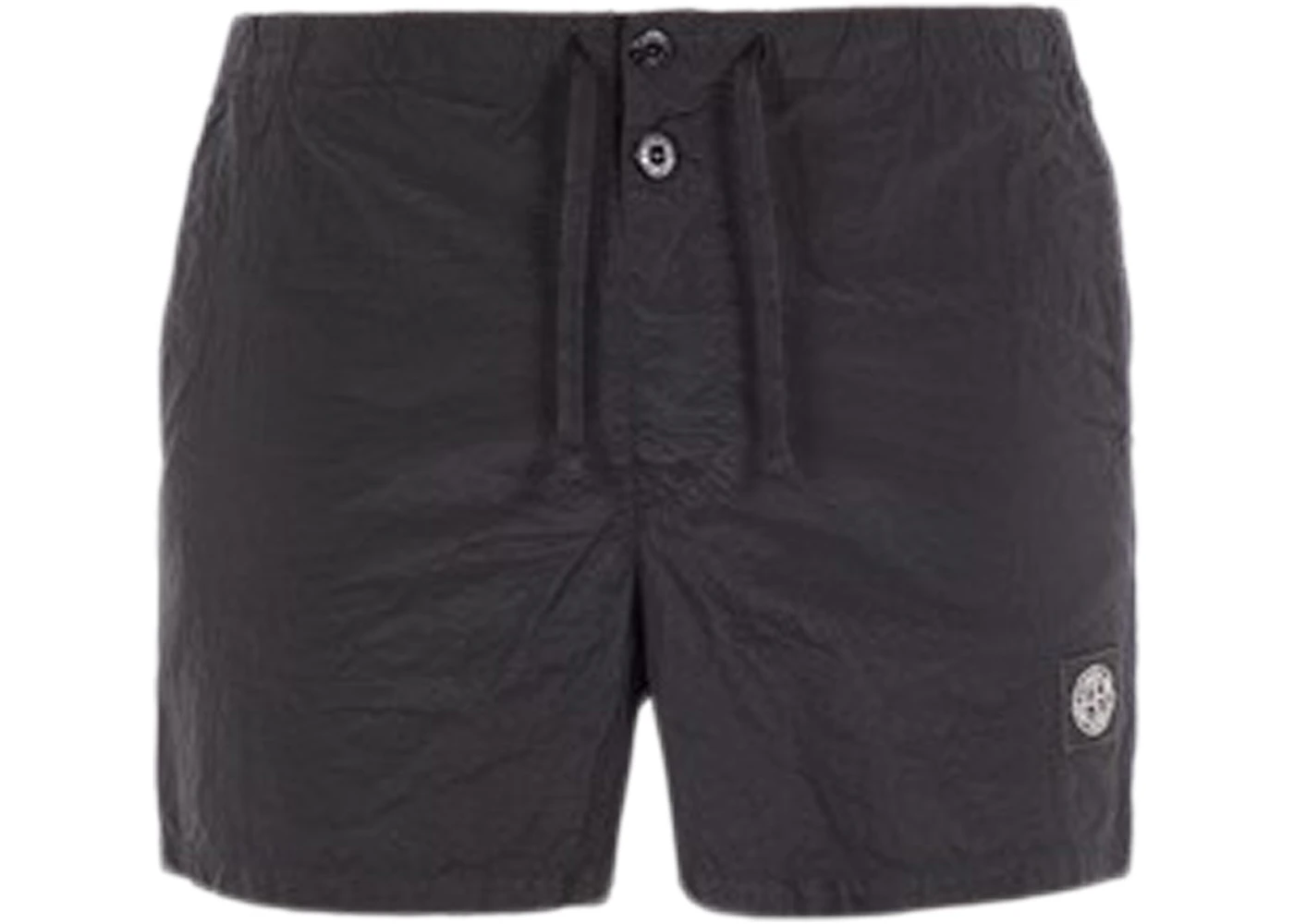 Stone Island Slim Fit Metal Nylon Swim Trunks Black Men's - SS24 - US