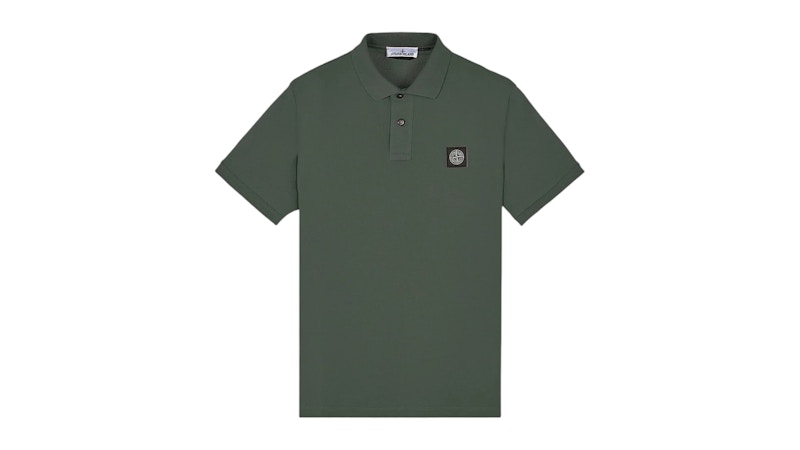 Tシャツ・カットソー STONE SS24 Slim Cotton Polo Shirt (80152SC17 A0001) Stone Island Slim Fit Polo Shirt Green Men's - SS24 - US