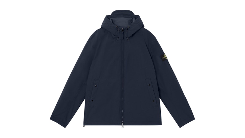 Chaqueta Stone Island Soft Shell-R E.Dye Technology Primaloft 4100086, color azul marino