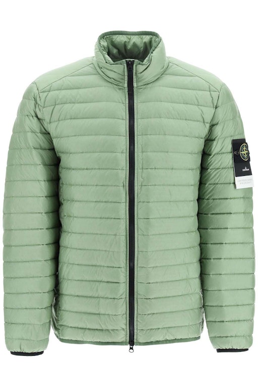 Pre-owned Stone Island Zip Up Padded Jacket Green