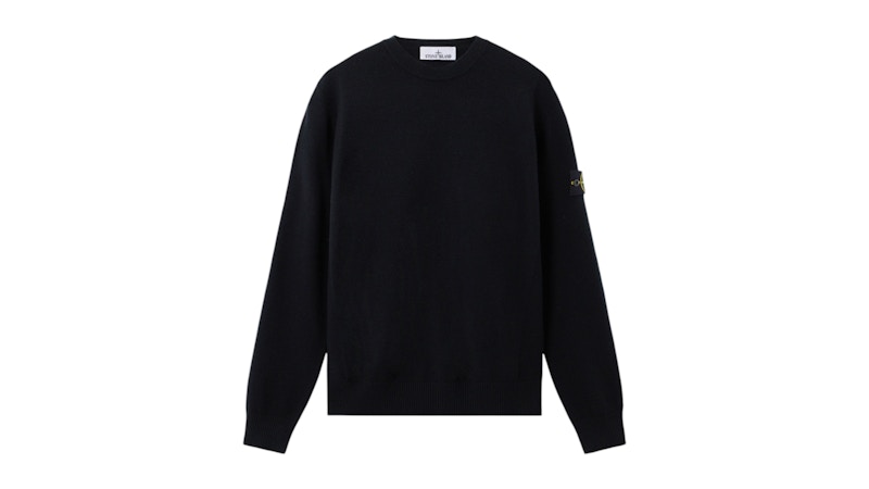 Stone Island Stretch RWS Wool 5100001 Sweater Black