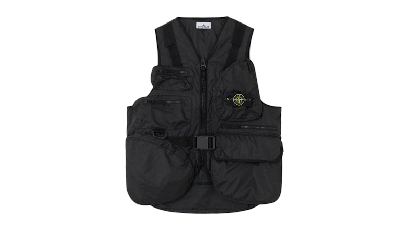 【新品未使用】STONE  MIL-SPEC VEST Stone Island Utility Vest Black Men's - SS25 - US