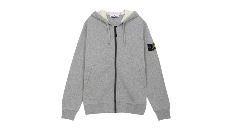 STONE  ジップアップ スウェット ジャケット グレー Mサイズ Stone Island Zip Up Hoodie Gray メンズ - JP