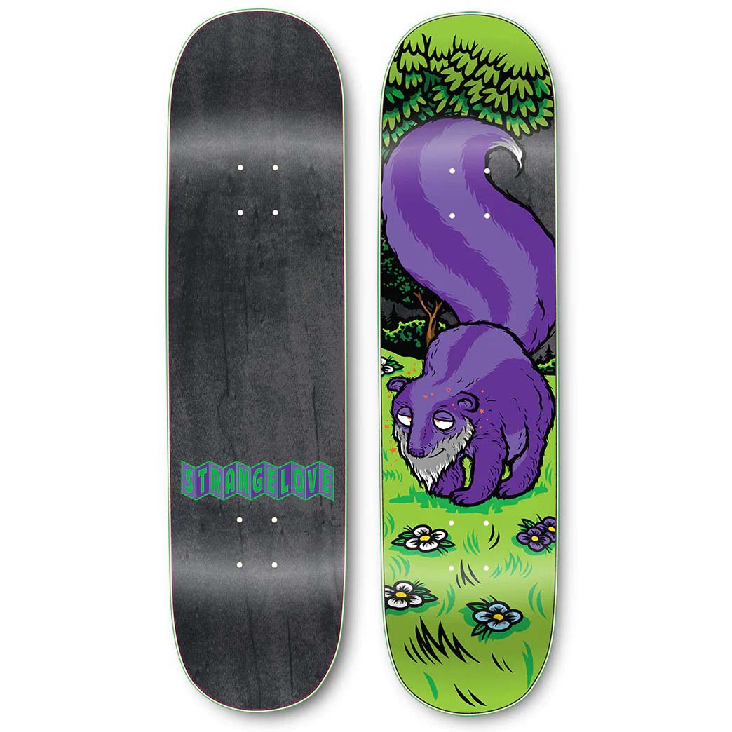 StrangeLove Todd Bratrud Granddaddy Skateboard Deck Purple Skunk - SS23 - US