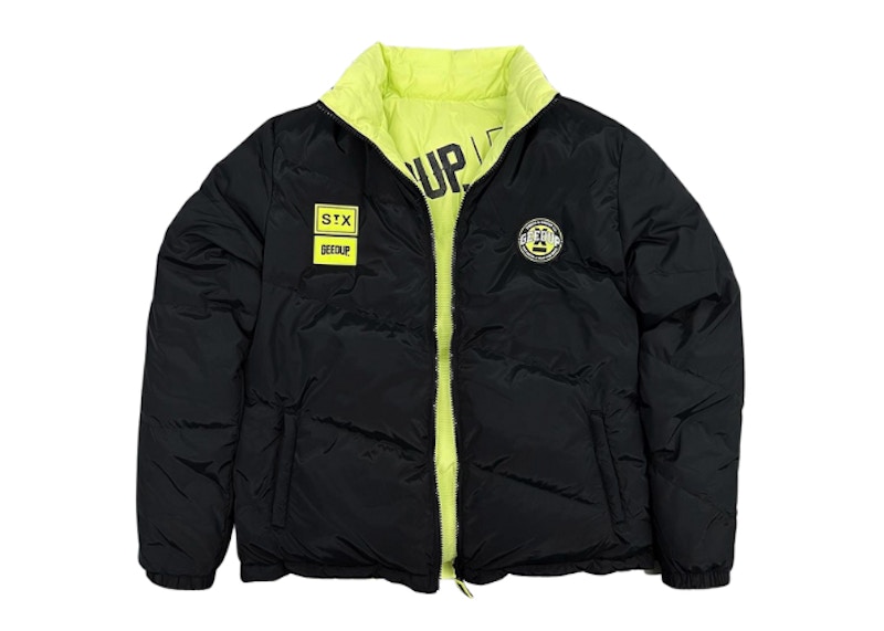 StreetX x Geedup Co. Reversible Puffer Jacket Black Neon 男装