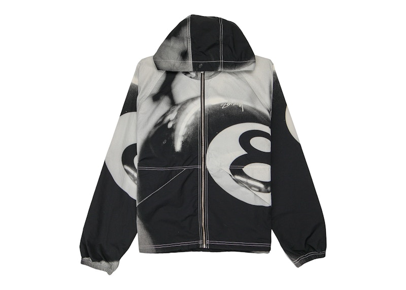 Stussy 8 Ball Beach Shell Jacket Grayscale - SS23 Men's - US