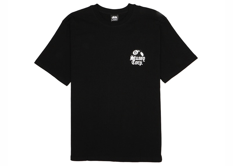 Stussy 8 Ball Corp. Tee Black