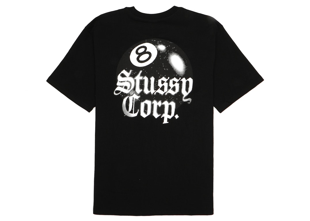 Pre-owned Stussy 8 Ball Corp. Tee Black