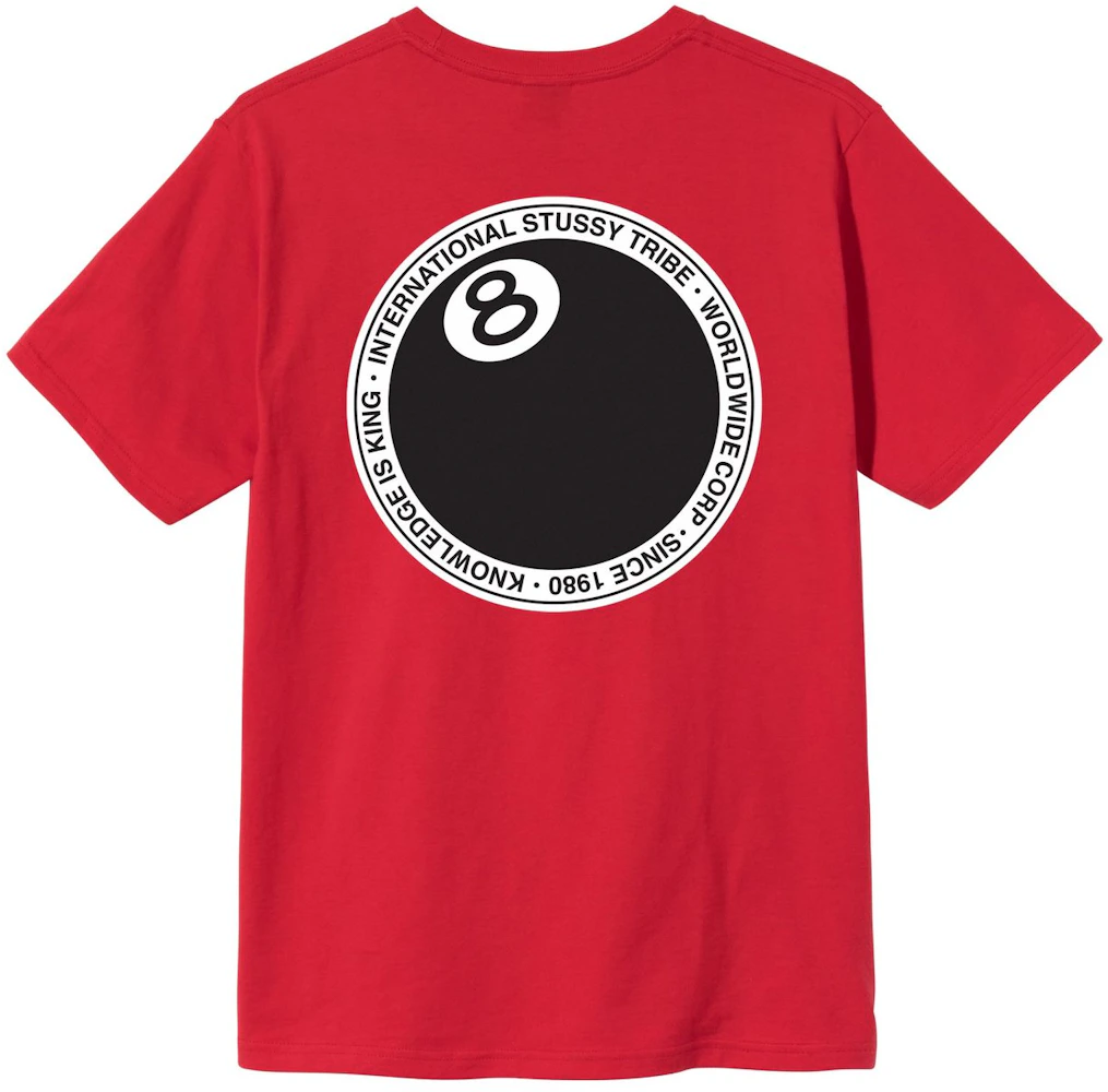 Stussy 8 Ball Dot T-shirt Red Men's - SS21 - US
