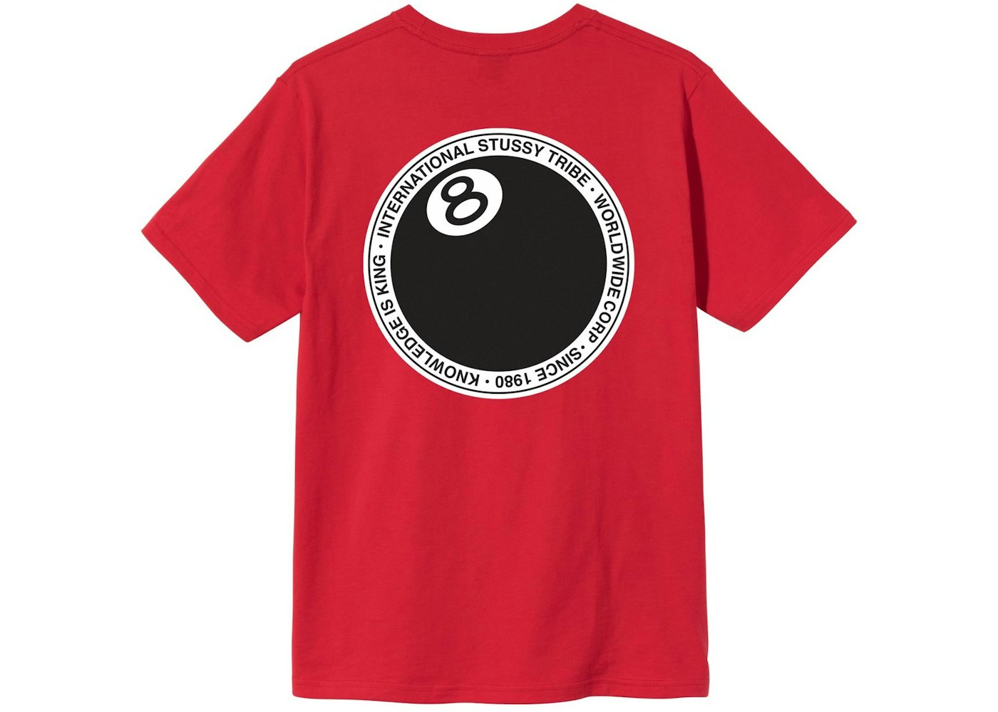 Stussy 8 Ball Dot T Shirt Red Ss21 Stussy 8 Ball Dot T Shirt Red Ss21