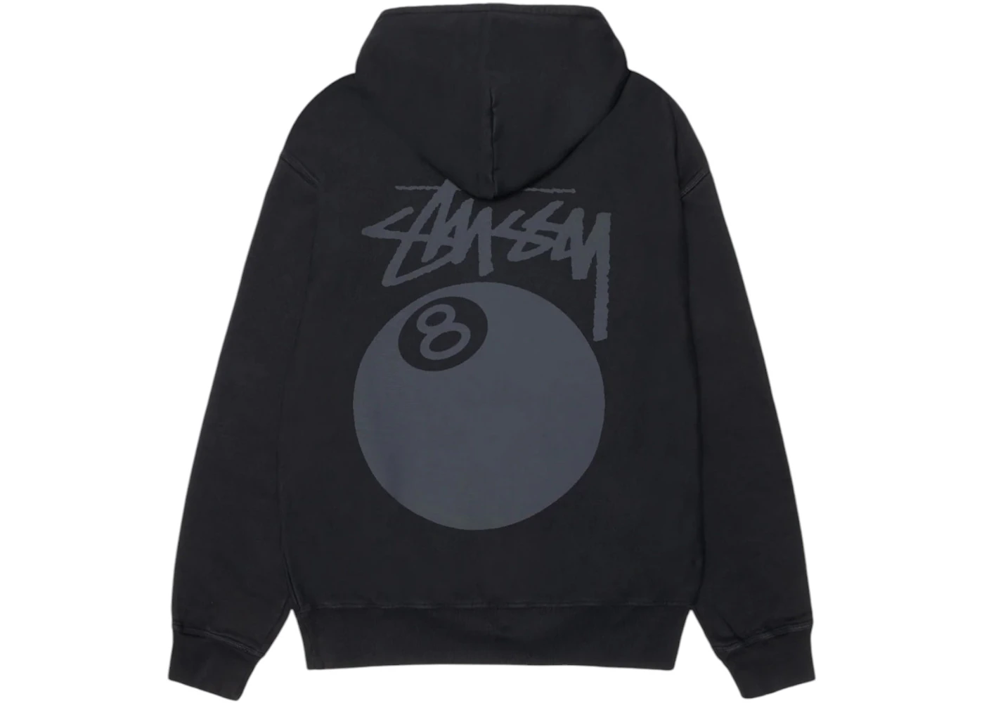 Stussy Ball Pigment Dyed Hoodie Black Men's FW24 US
