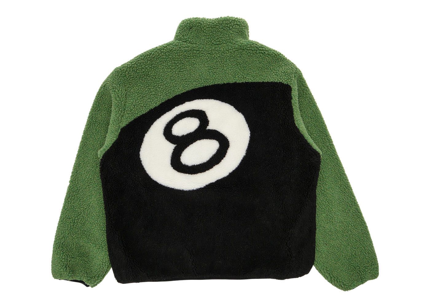 Stussy 8 Ball Sherpa Reversible Jacket Green