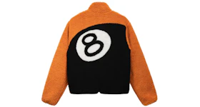 Stussy 8 Ball Sherpa Reversible Jacket Orange