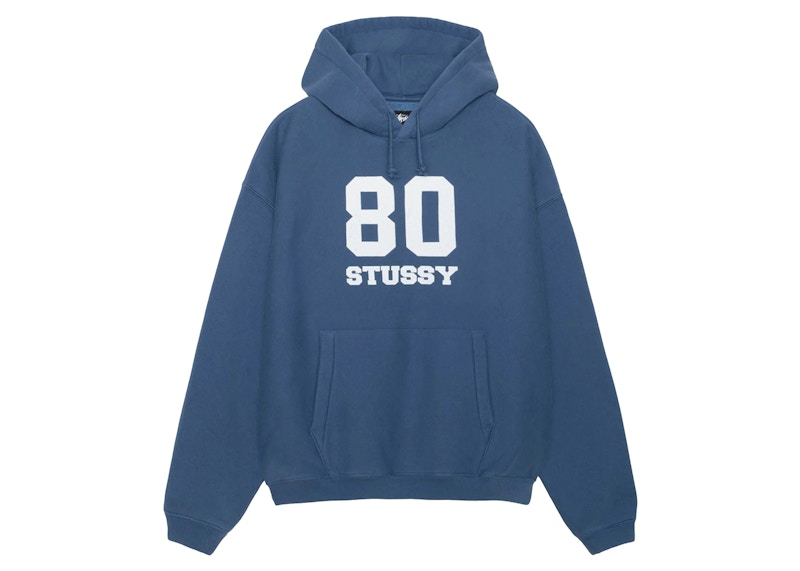 Stussy 80 Relaxed Hoodie Blue Men's - FW24 - US