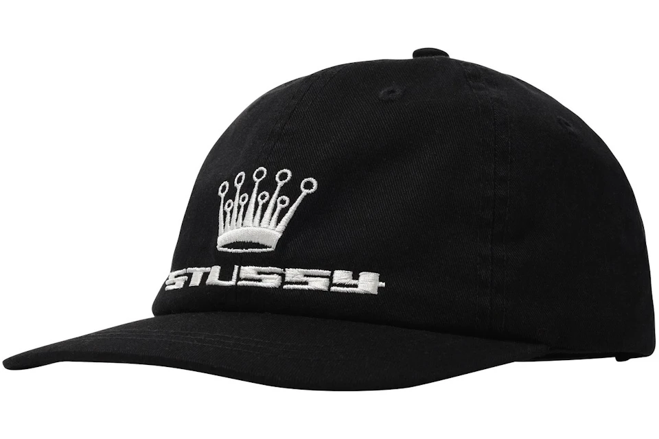 Stussy 93 Slick Crown Low Pro Cap Black