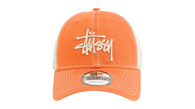 Stussy 9Twenty Washed Basic Trucker Tangerine