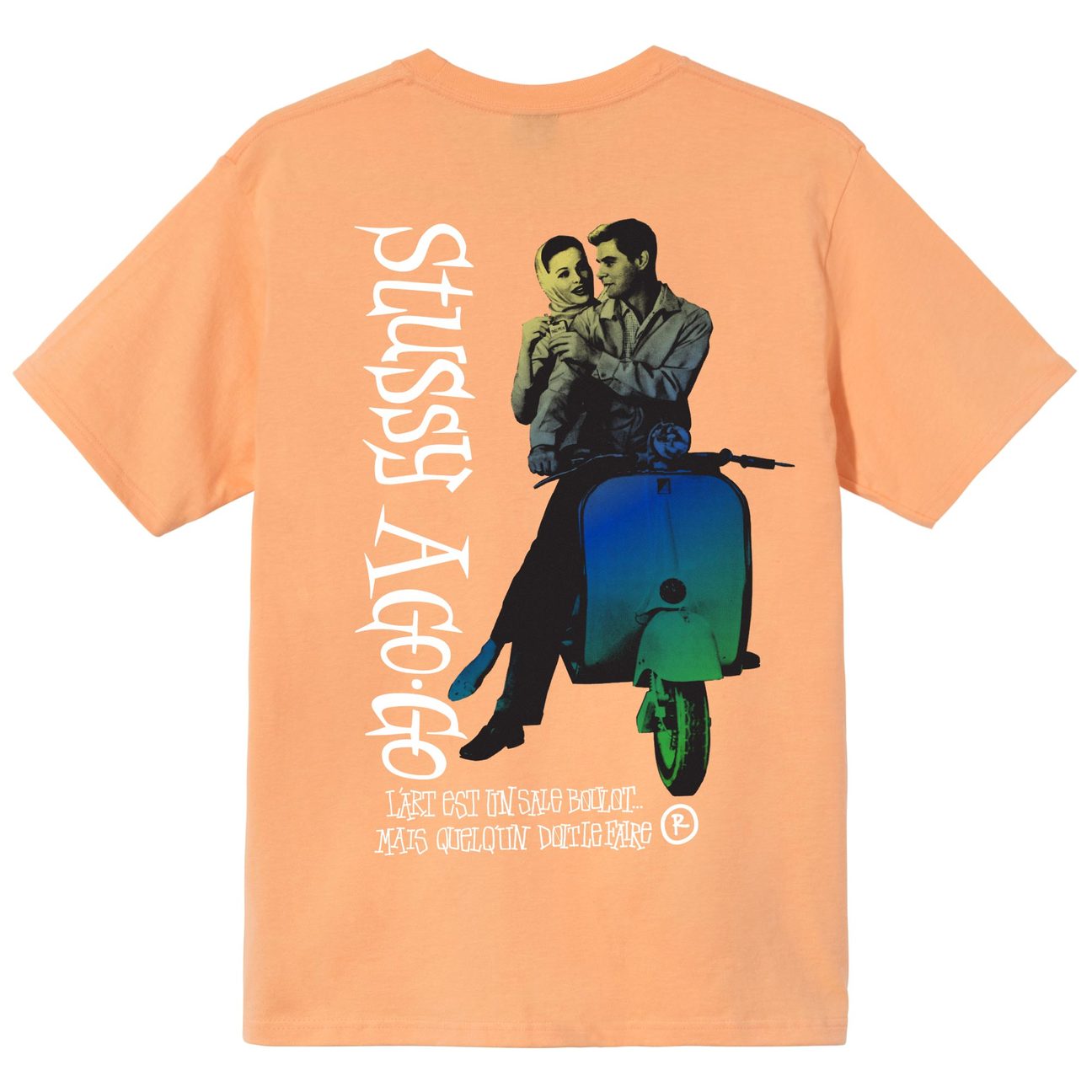 Stussy A Go Go T-shirt Peach - SS21 メンズ - JP