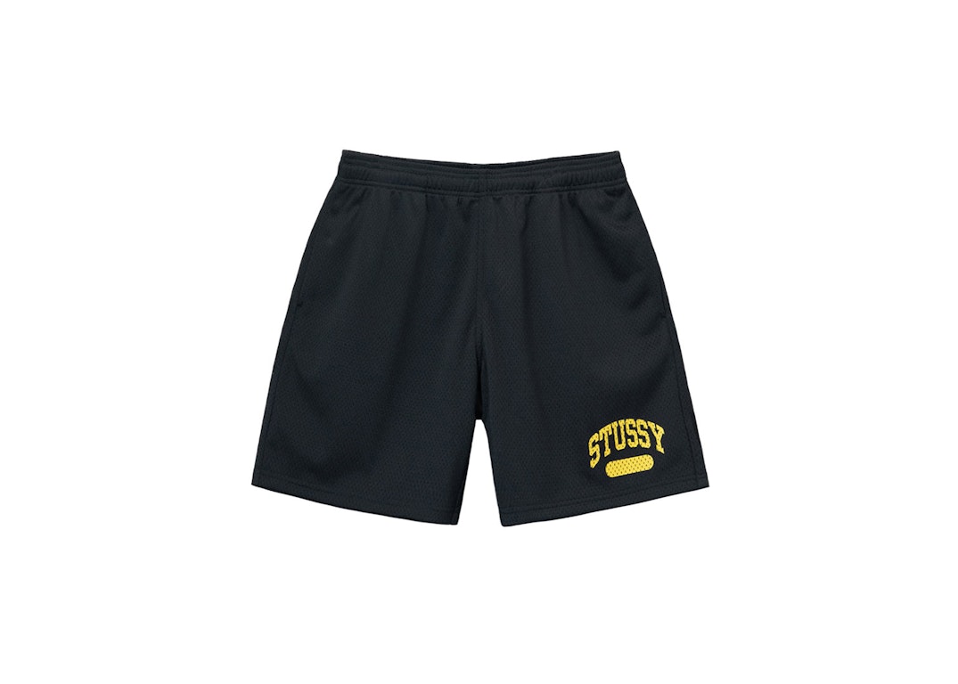 Pre-owned Stussy Arch Mesh Short Black