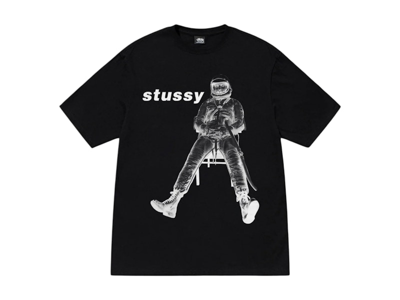 【STUSSY SU25'】Stussy Astronaut Tee Stussy Astronaut Tee Black Men's - SS25 - US